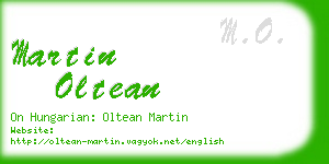 martin oltean business card